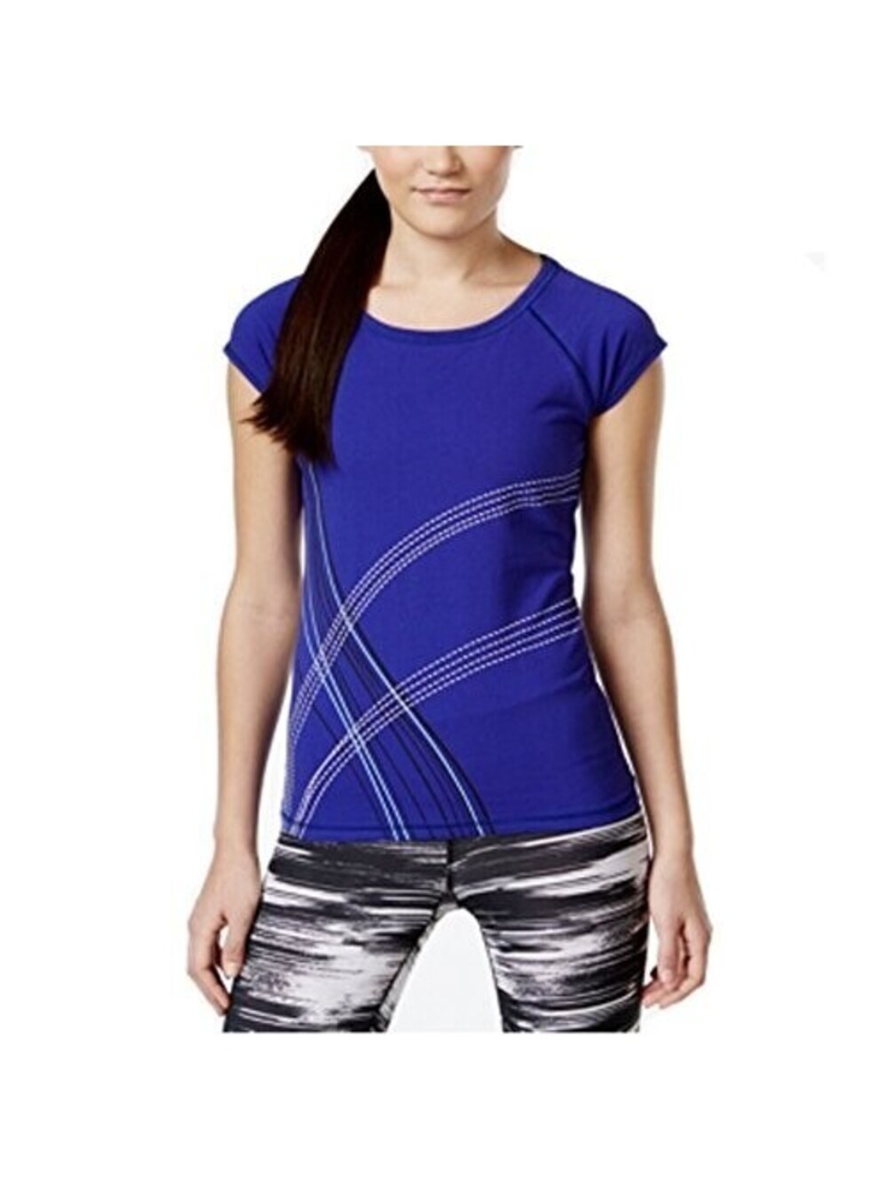 Ideology Womens Graphic T-Shirt Top Size XS